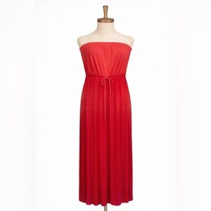 Old Navy Pink Strapless Maxi Dress, Small